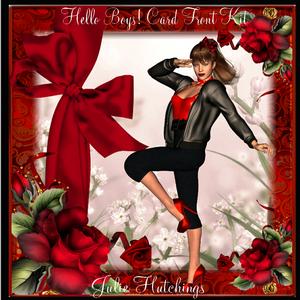 Hello Boys! Card Front Kit