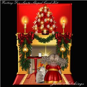 Waiting for Father Christmas Shaped Card Kit