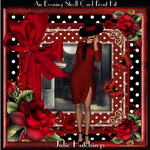 A Beautiful Evening Stroll Card Front Kit