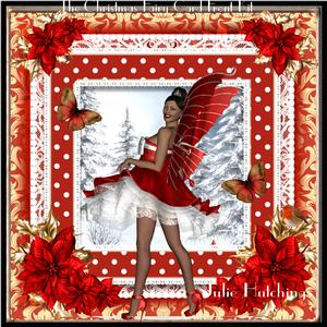 The Christmas Fairy Card Front Kit