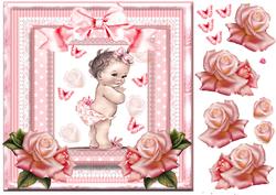 Cute Vintage Style Baby Girl Topper
