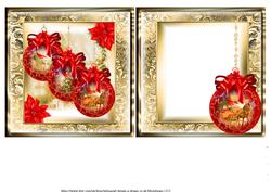 Insert to Compliment 6x6 Red Christmas Baubles