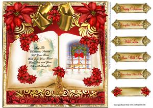 The Christmas Book Card Front Kit