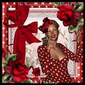 She Wore a Red Rose Card Front Kit