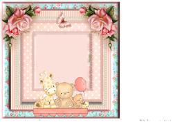 Insert to Compliment Cute Baby Girl Soft Animals