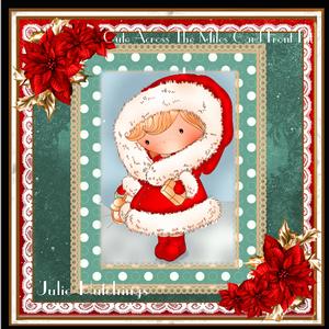 Cute Across the Miles Card Front Kit