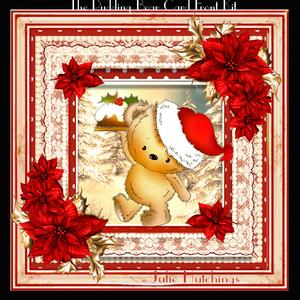 The Pudding Bear Card Front Kit