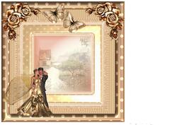 Insert to Compliment Golden Wedding Dress