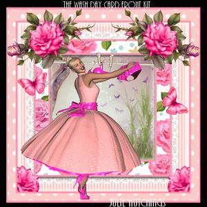 Beautiful Wash Day Card Front Kit