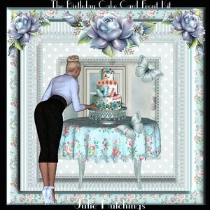 The Birthday Cake Card Front Kit