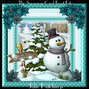 The Snowman Card Front Kit