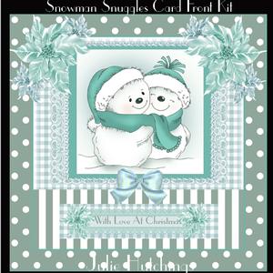 Snowman Snuggles Card Front Kit