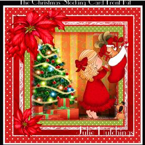 The Christmas Stocking Card Front Kit