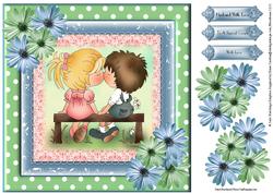 The First Kiss Card Topper