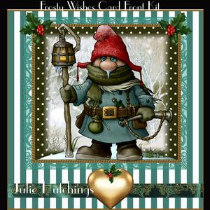 Frosty Wishes Card Front Kit