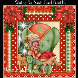 Waiting for Santa Card Front Kit