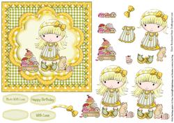 Penny's Cupcake Wagon Topper and Decoupage