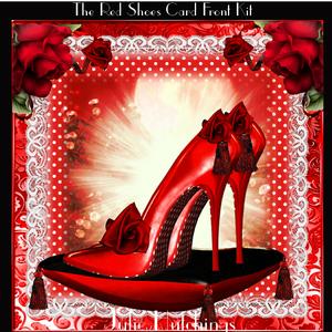 The Red Shoes Card Front Kit