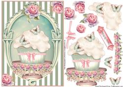 The Shabby Chic Birthday Cupcake Topper