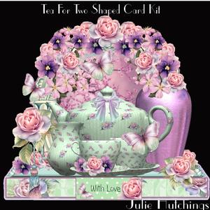 Tea for Two Shaped Card Kit