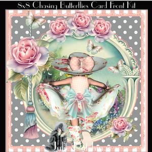 8x8 Chasing Butterflies Card Front Kit