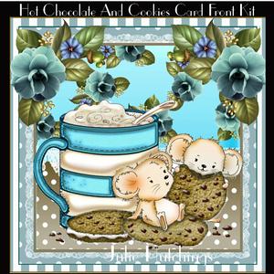 Hot Chocolate and Cookies Cut Card Front Kit
