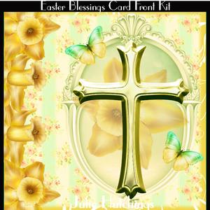 Easter Blessings Card Front Kit