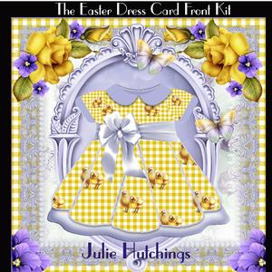 The Pretty Yellow Dress Card Front Kit