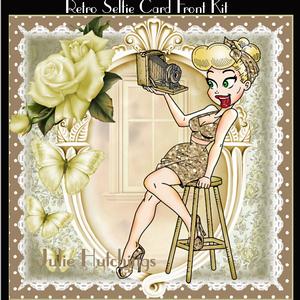 Retro Selfie Card Front Kit