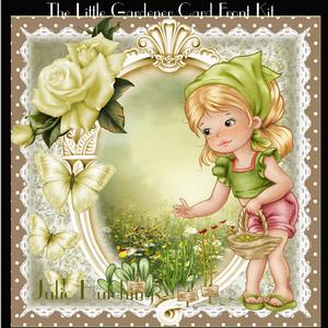 The Little Gardener Card Front Kit