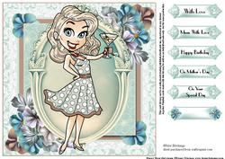 Chin Chin Darling! Quick Card Topper