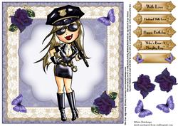 Hot Fuzz Quick Card Topper