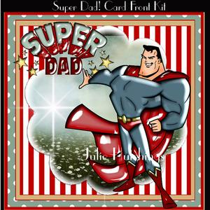Super Dad Card Front Kit