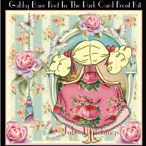 Gabby Bare Foot in the Park Card Front Kit