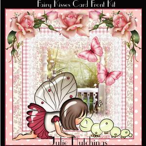 Cute Fairy Kisses Card Front Kit
