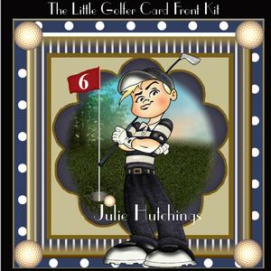 The Little Golfer Card Front Kit