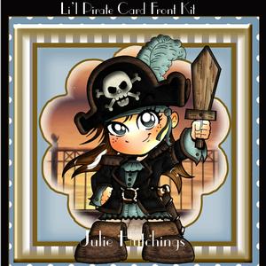 Li'l Pirate Card Front Kit