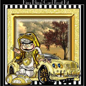 King Bling! Card Front Kit