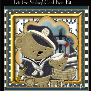 Let's Go Sailing Card Front Kit