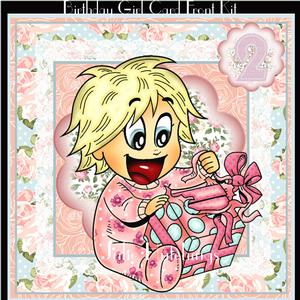 Birthday Girl Card Front Kit