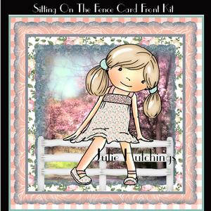 Sitting on the Fence Card Front Kit