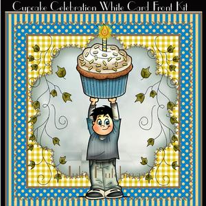 Cupcake Celebration Card Front Kit