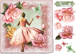Pink Roses and Petticoats Topper