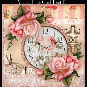 Vintage Times Card Front Kit
