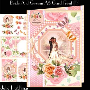 The Bride and Groom A5 Card Front Kit
