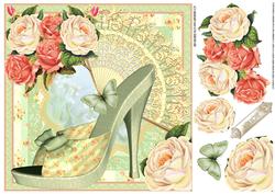 The Green Rose Shoes Topper 8x8