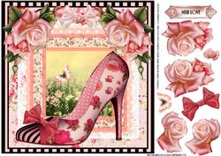 The Gorgeous Pink Rose Shoes Topper