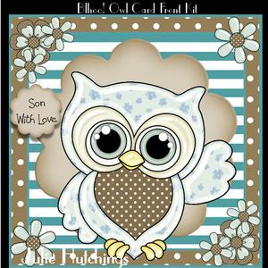 Blhoo! Owl Card Front Kit