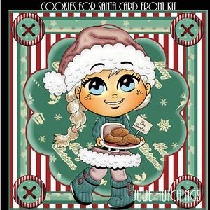 Cookies for Santa Card Front Kit
