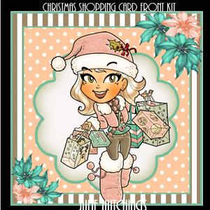 Christmas Shopping! Card Front Kit